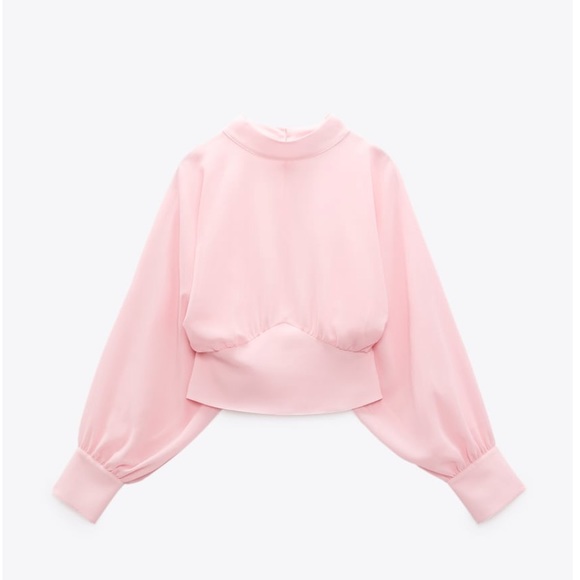 Zara Fitted waist flowy top - Picture 6 of 9